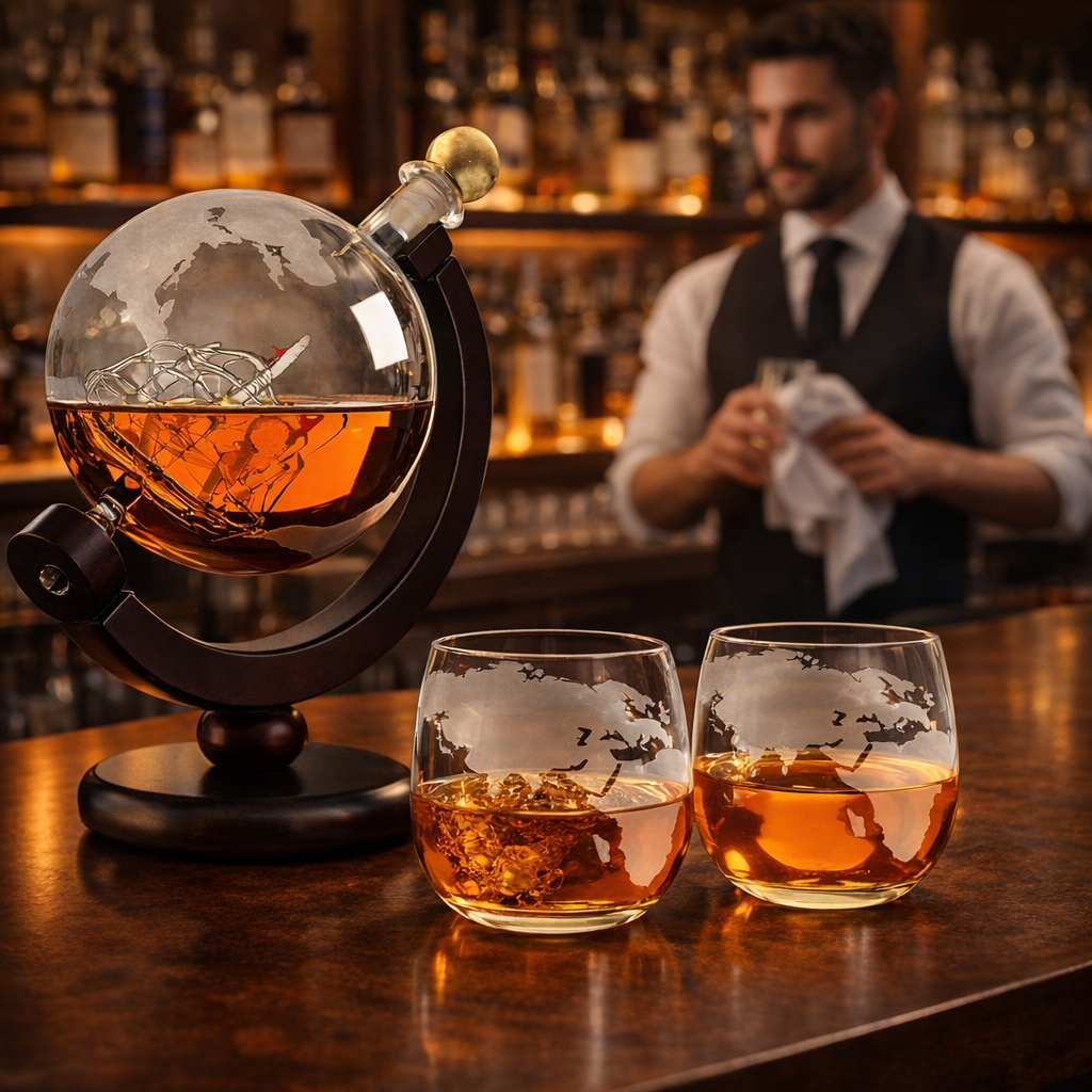 Láhev whisky - Edice Mapa světa