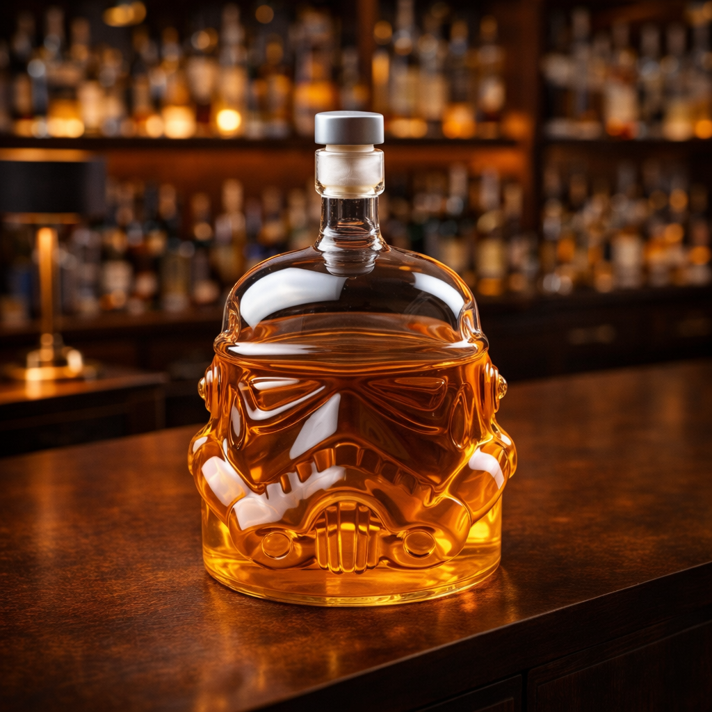 Láhev na whisky - Sada lahve a sklenice