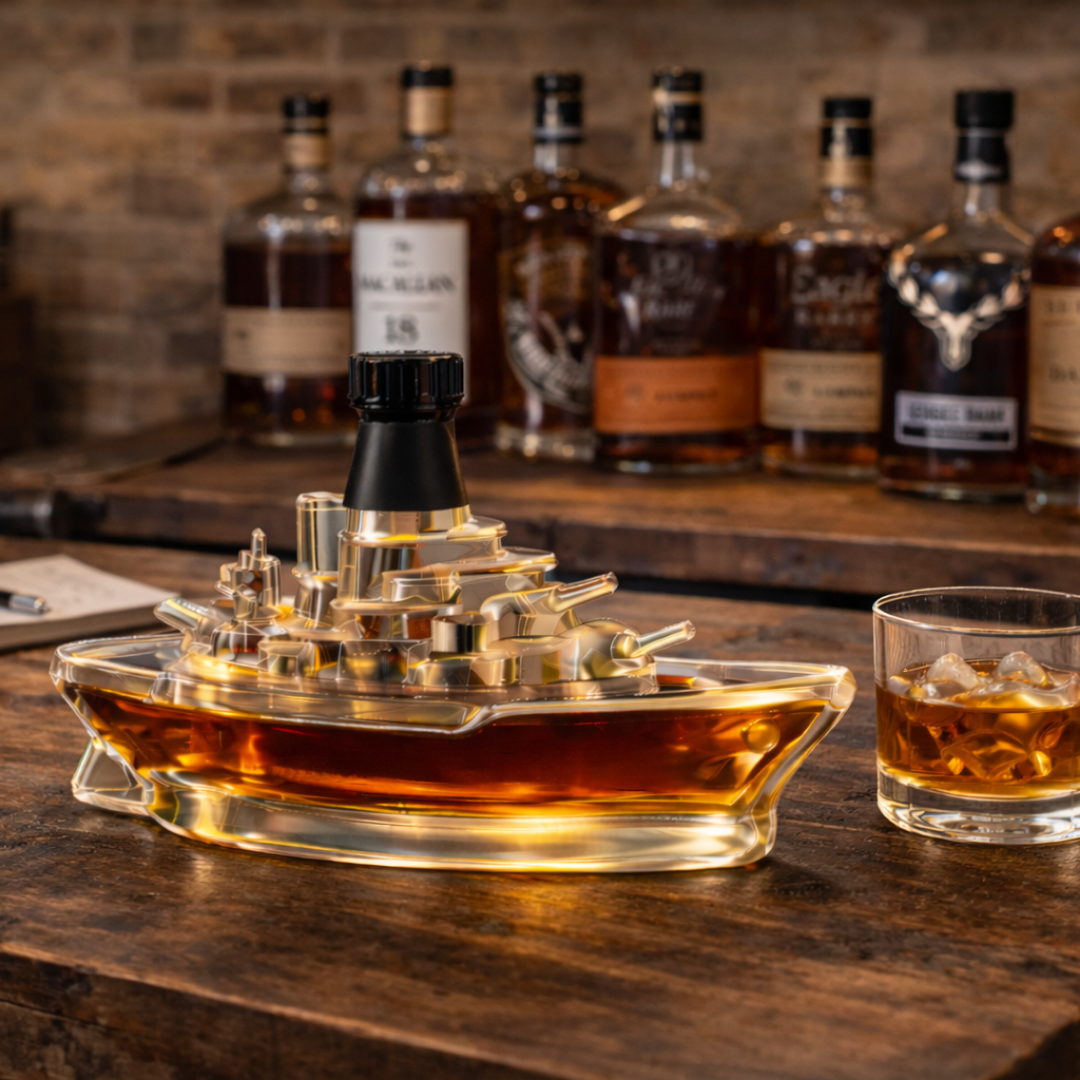 Láhev na Whisky - Vojenská Loď