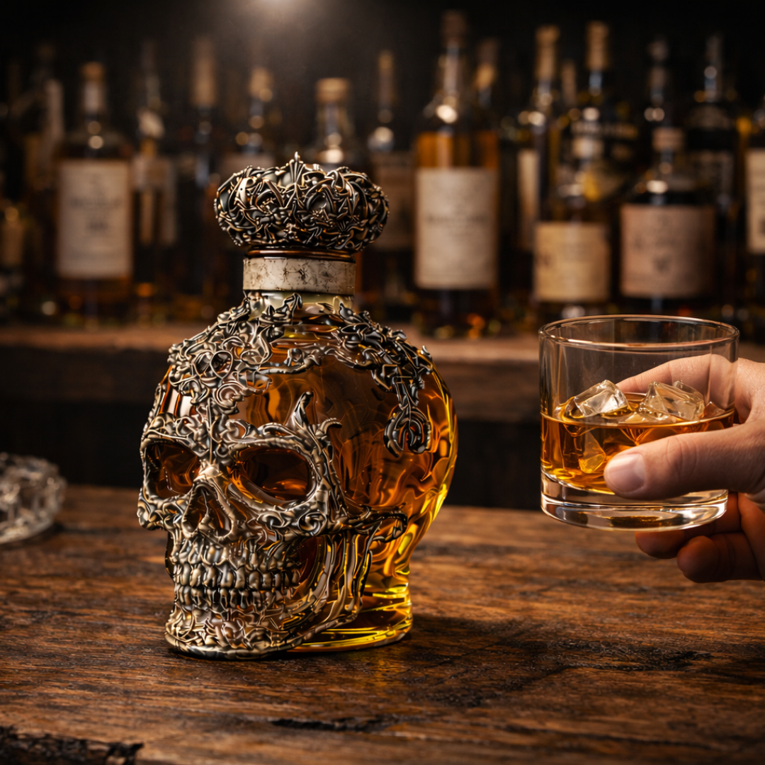 Láhev na whisky - Edice Lebka