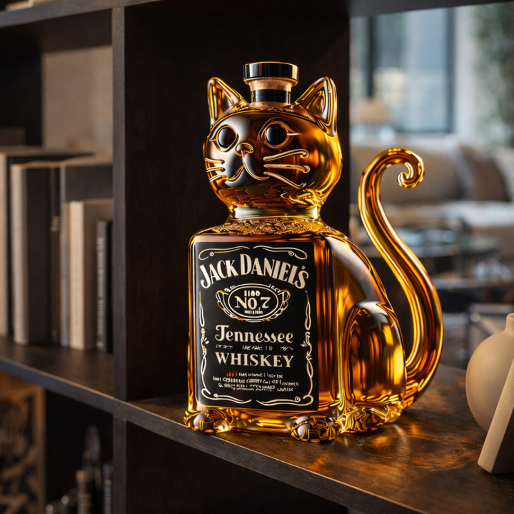 Lahev whisky - Vydání kočky