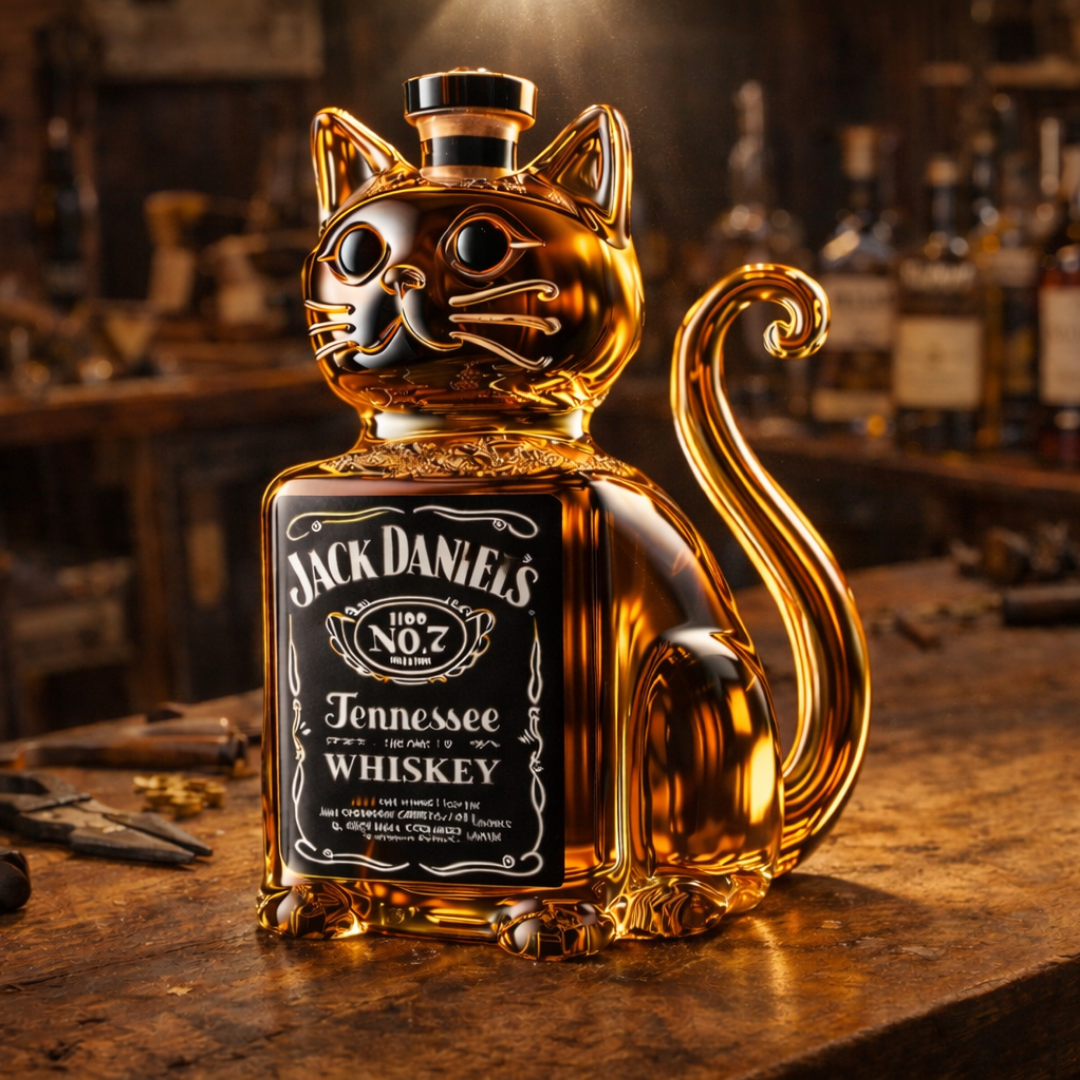 Lahev whisky - Vydání kočky