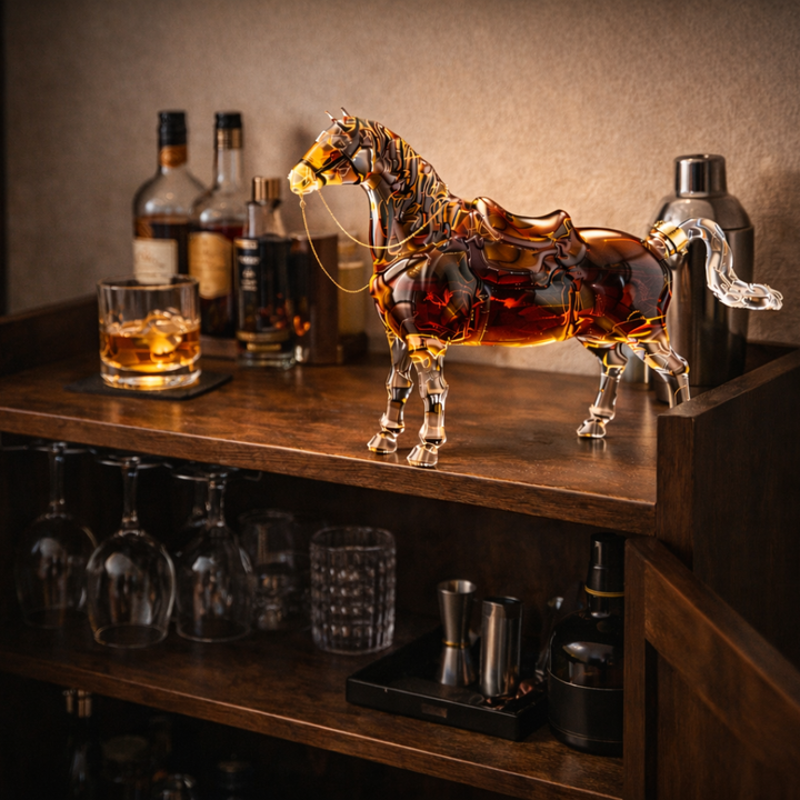 Láhev whisky - Vydání koně