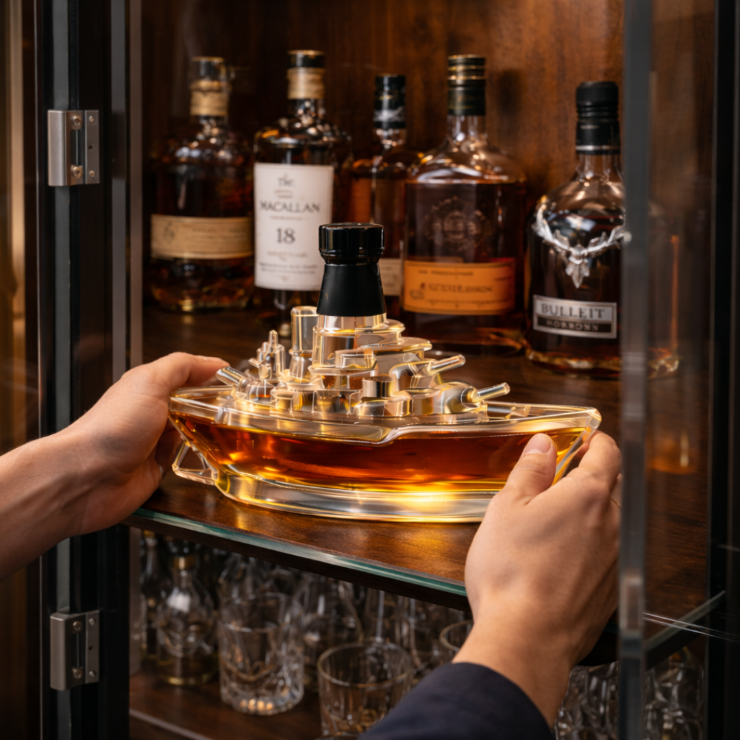 Láhev na Whisky - Vojenská Loď