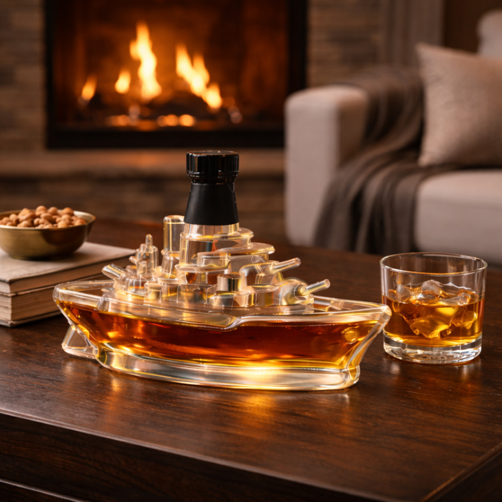 Láhev na Whisky - Vojenská Loď