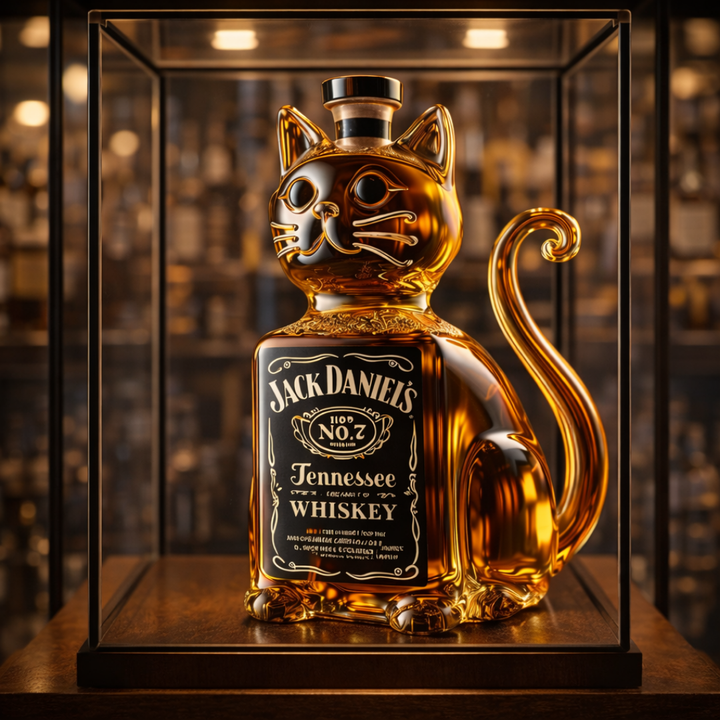 Lahev whisky - Vydání kočky